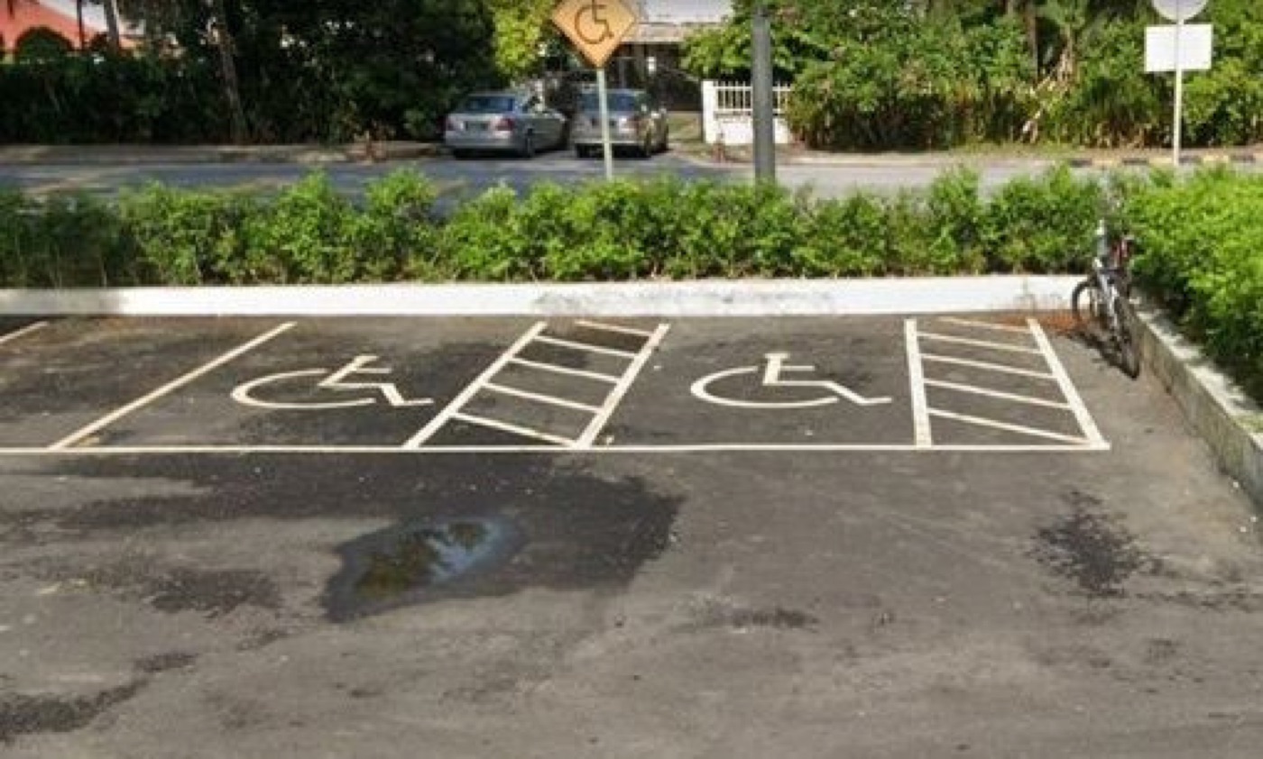 Parking bay surface before GLASTE resurfacing for DBKL Kuala Lumpur